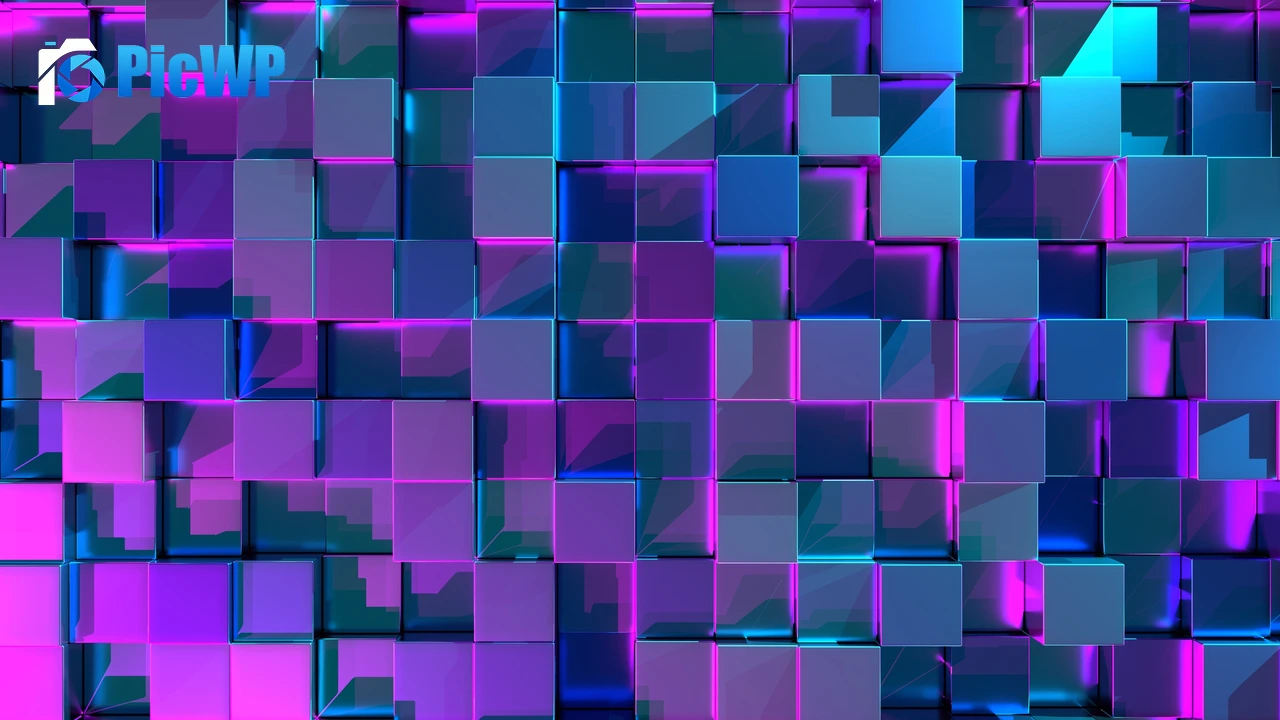 3D cubes Geometric 4K PC Wallpaper