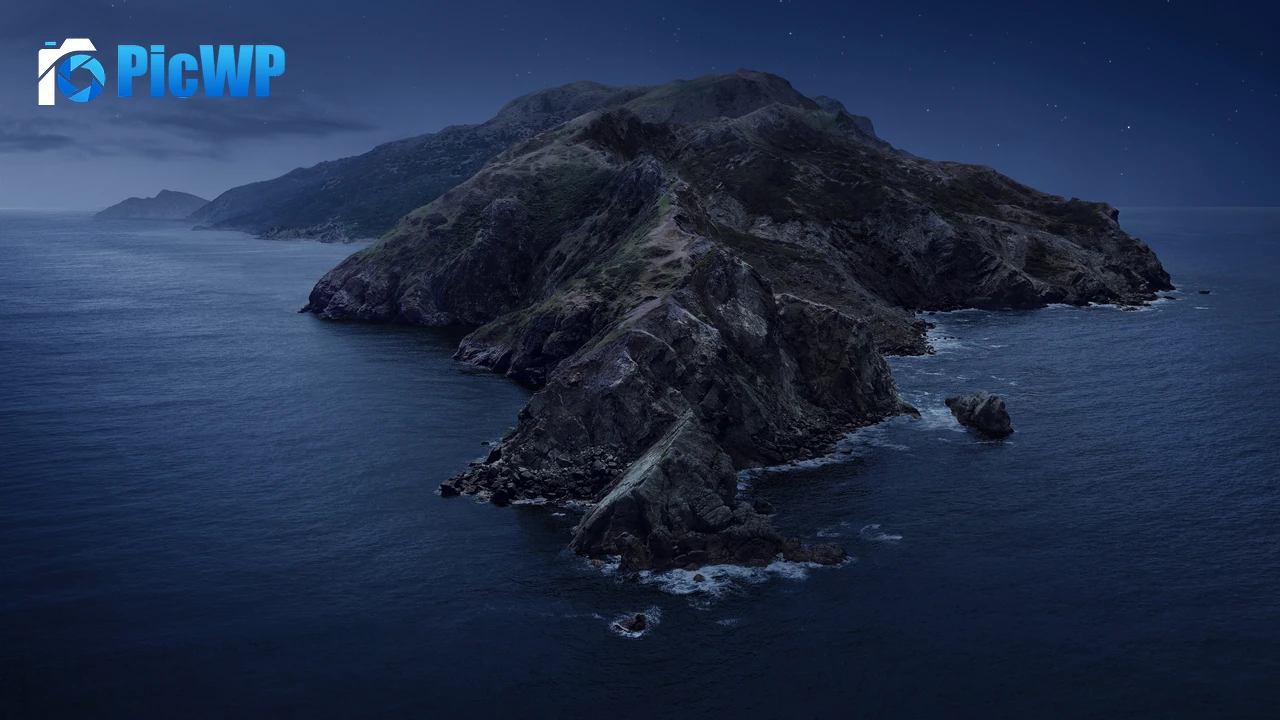 macOS Catalina Night 4K PC Wallpaper
