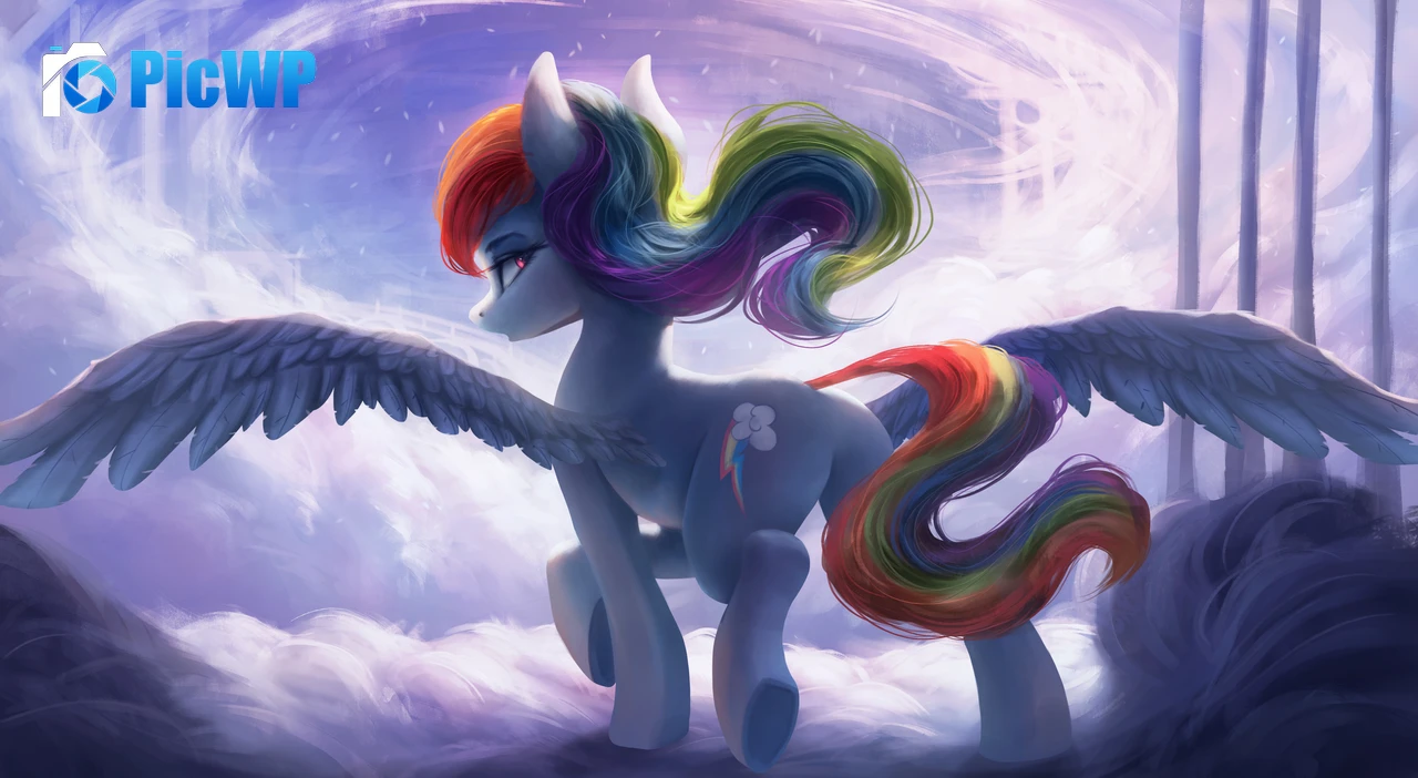 Rainbow Dash Pegasus pony 4K PC Wallpaper