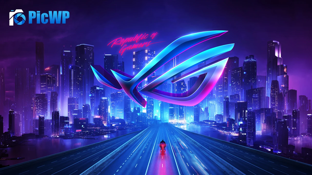 Republic of Gamers Neon 4K PC Wallpaper