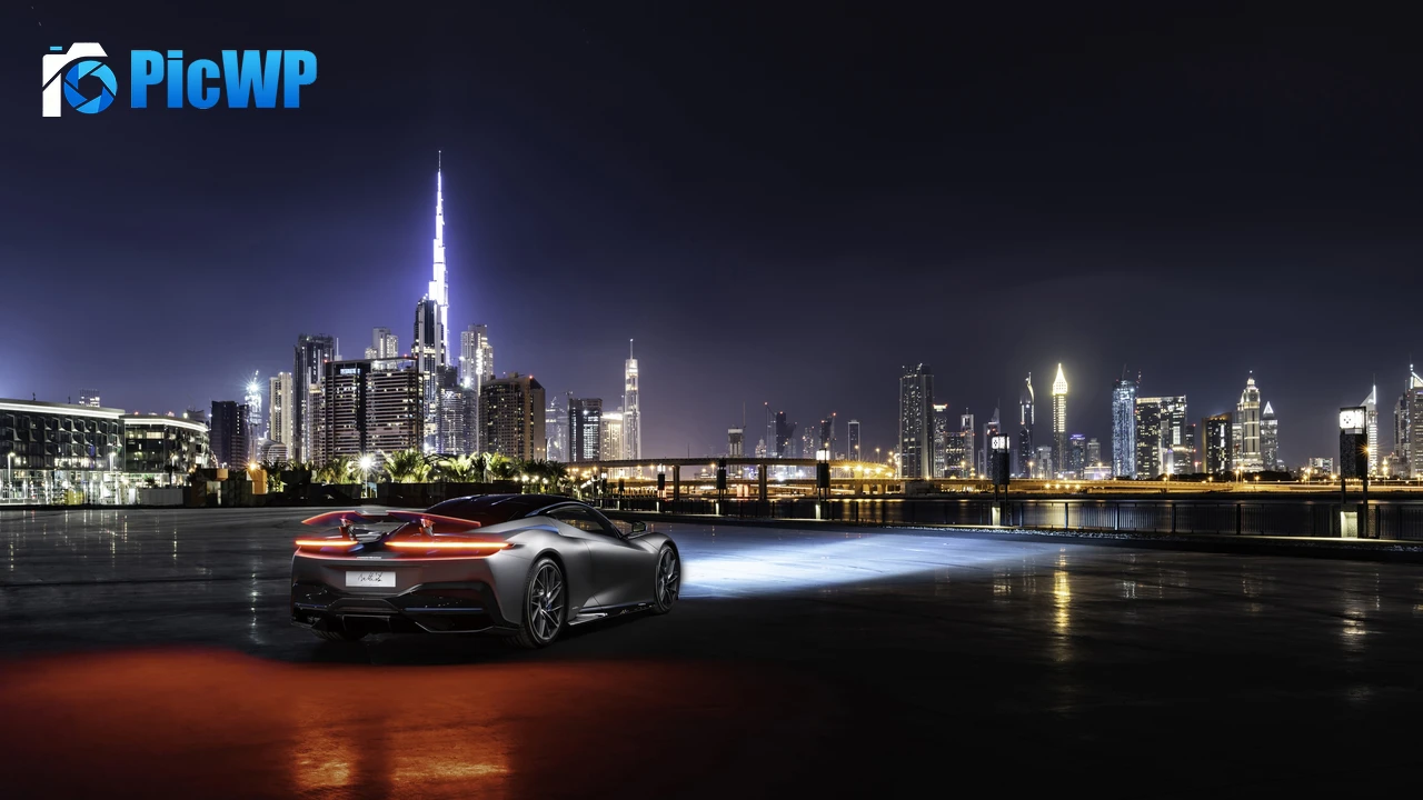 Pininfarina Battista Dubai 4K PC Wallpaper