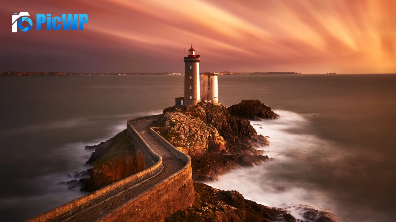 Lighthouse Rocky cliff 4K PC Wallpaper