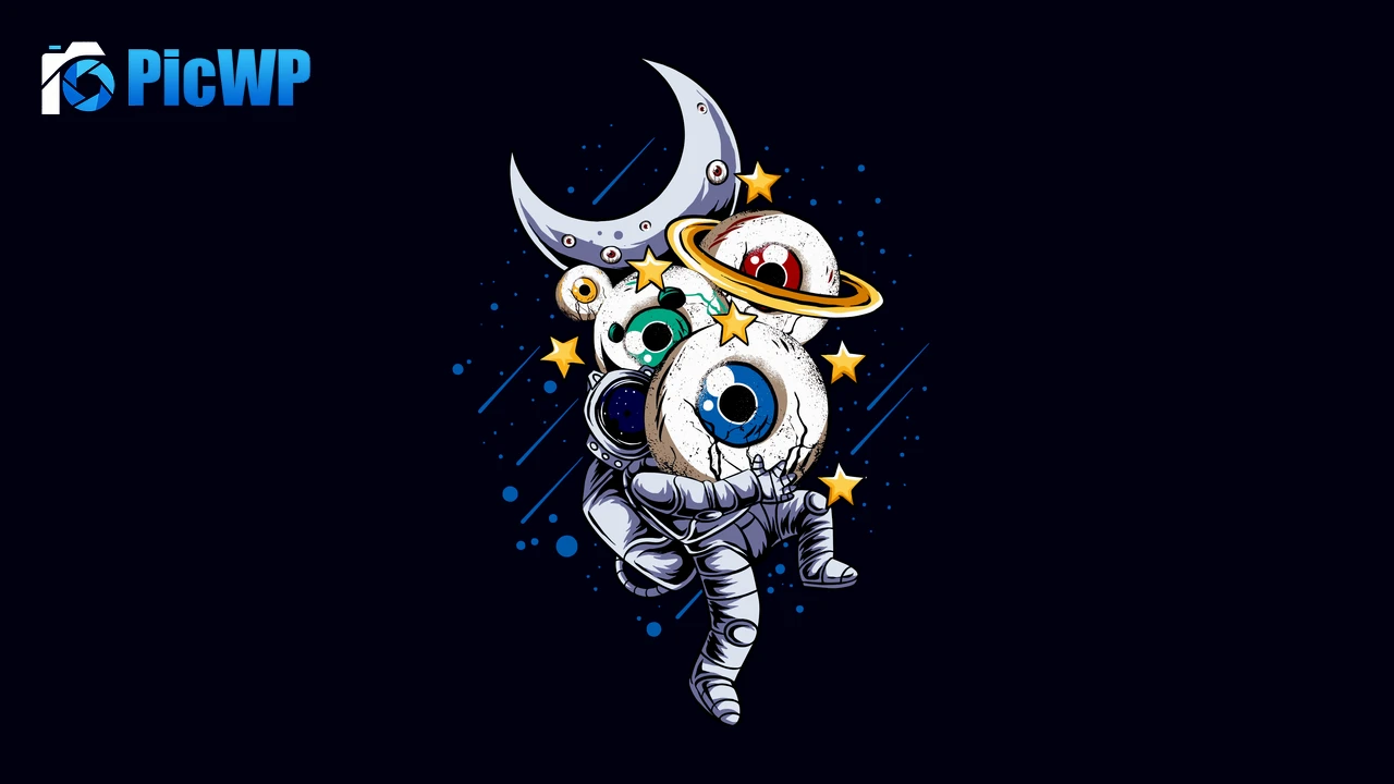Weirdcore Astronaut 6K PC Wallpaper