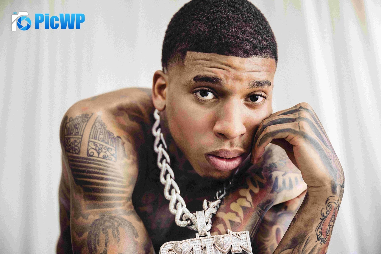 NLE Choppa Closeup 9K PC Wallpaper