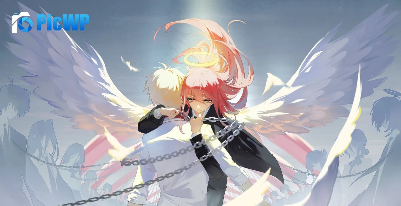 Makima Angel wings 8K PC Wallpaper