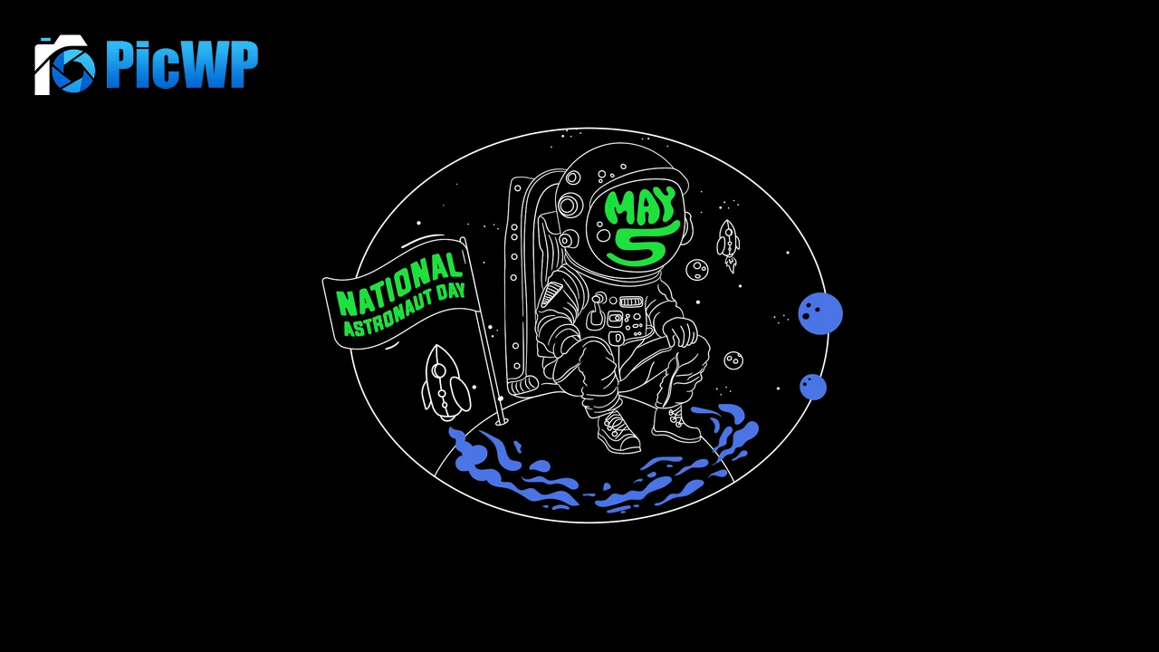 National Astronaut Day 6K PC Wallpaper