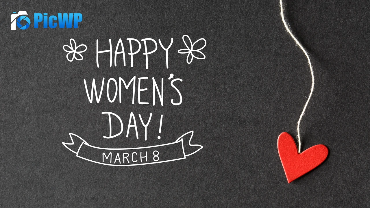 Women's Day Red heart 6K PC Wallpaper