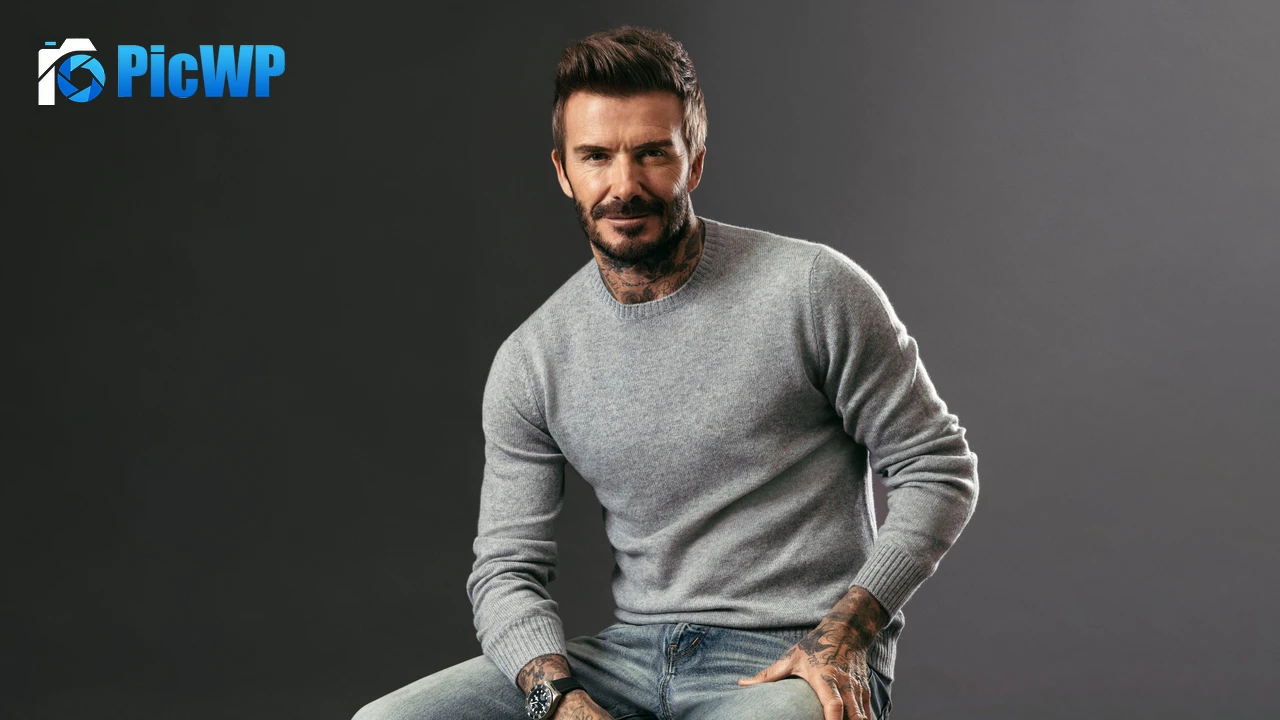 David Beckham Portrait 6K PC Wallpaper
