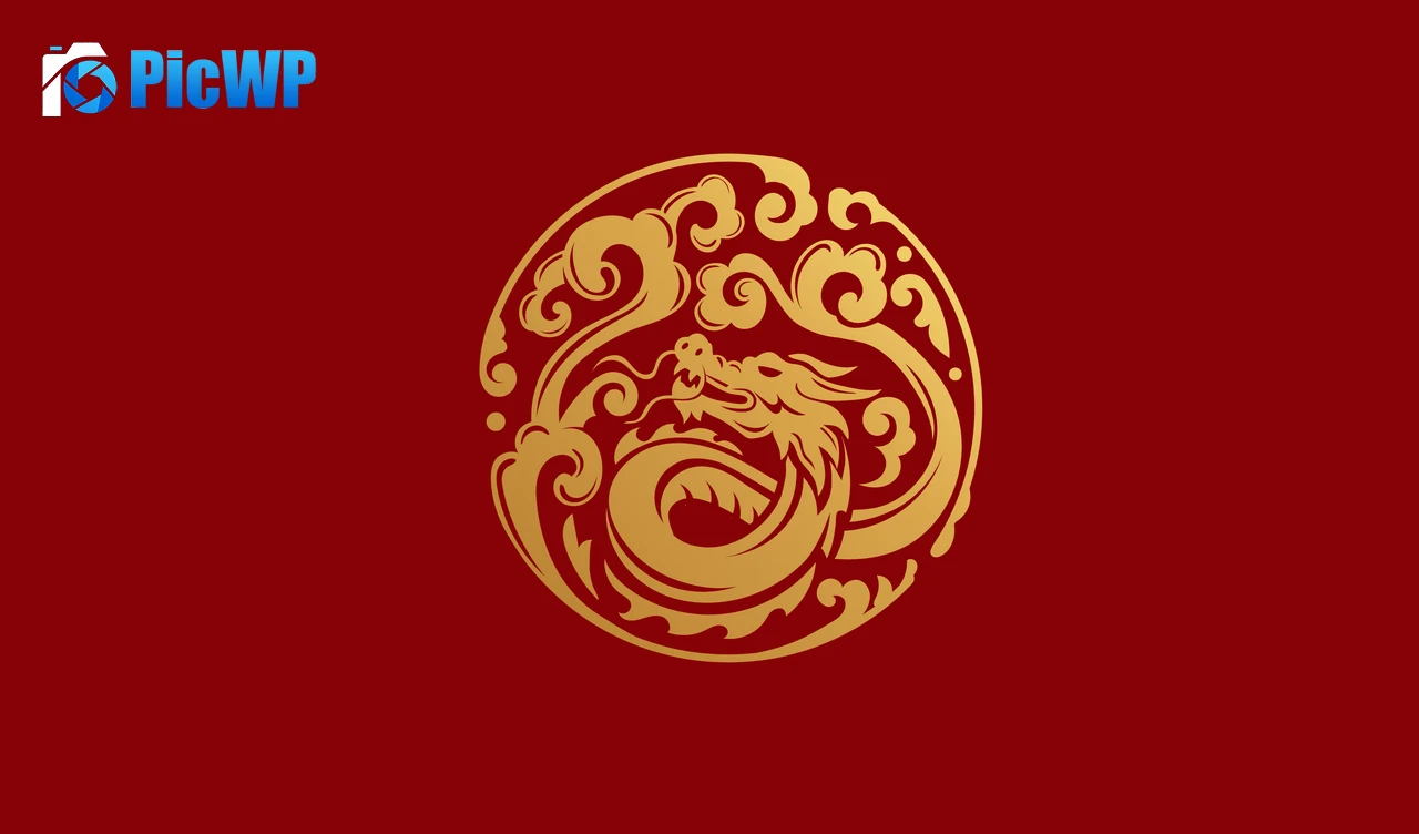 Year of the Dragon Chinese New Year 6K PC Wallpaper