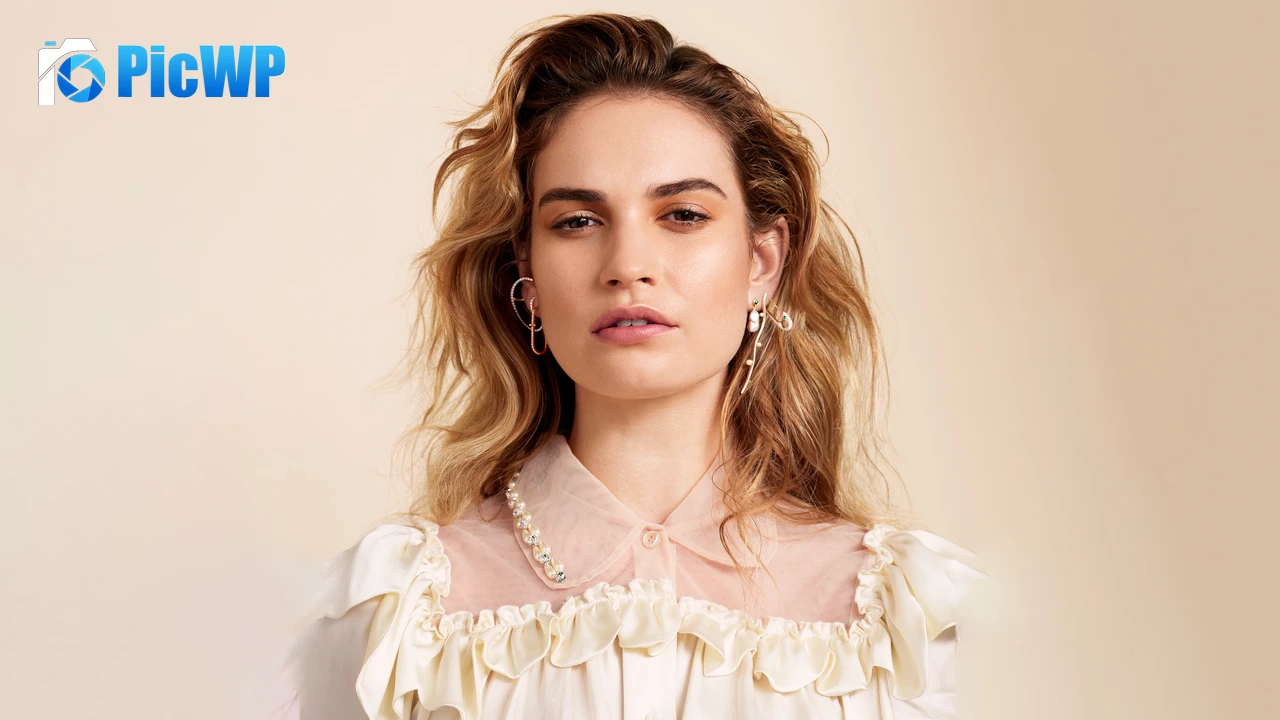 Lily James Allure 8K PC Wallpaper