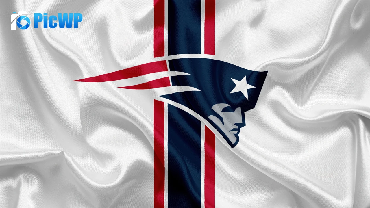 New England Patriots Flag 6K PC Wallpaper
