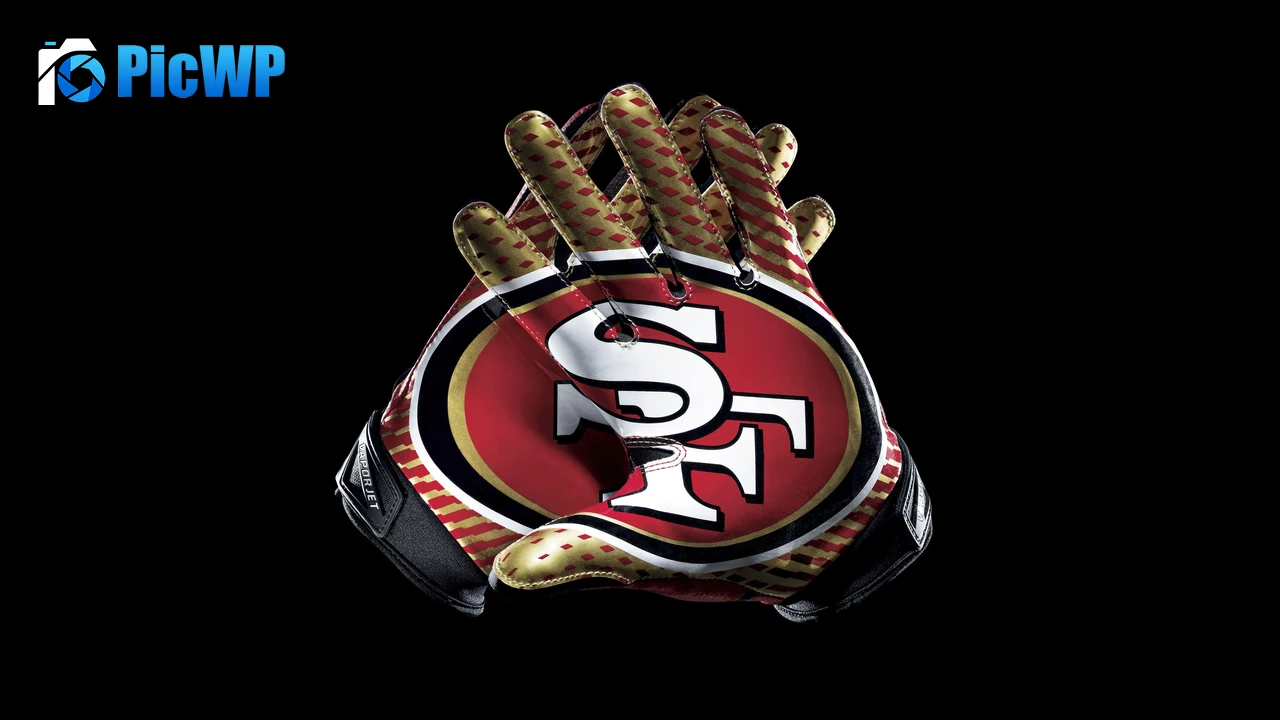 San Francisco 49ers Gloves 8K PC Wallpaper