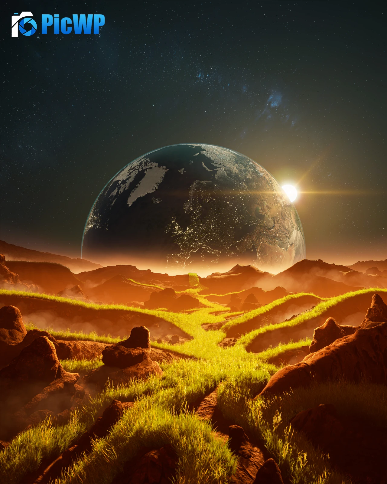 Digital Art Landscape 5K Mobile Wallpaper