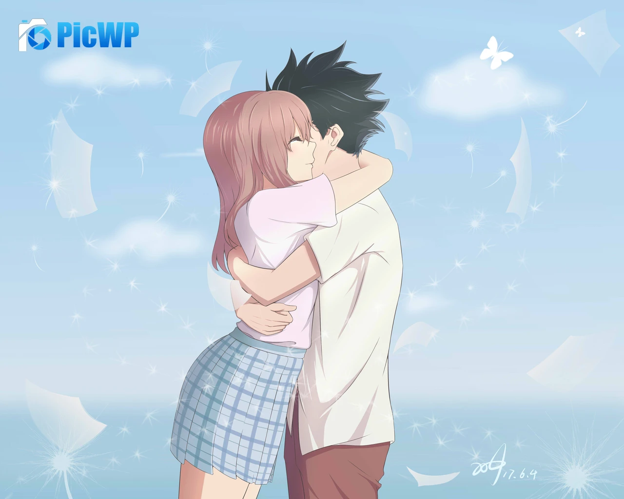 A Silent Voice Love couple 5K PC Wallpaper