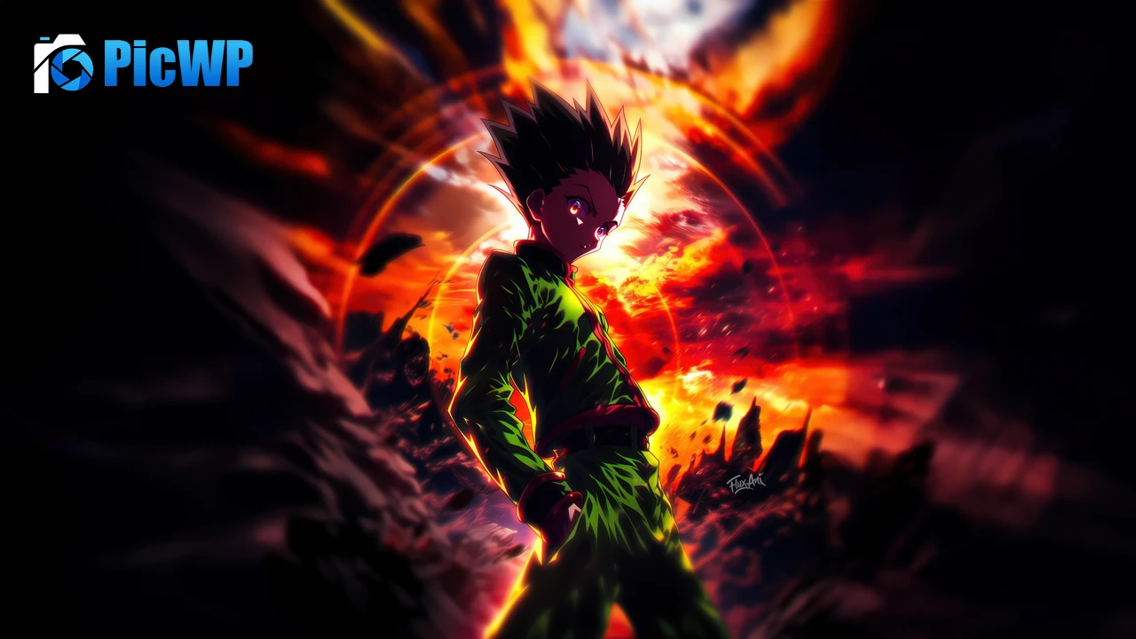 Gon Freecss Intense 6K PC Wallpaper