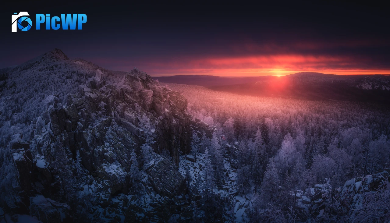 Ural Mountains Sunset 6K PC Wallpaper