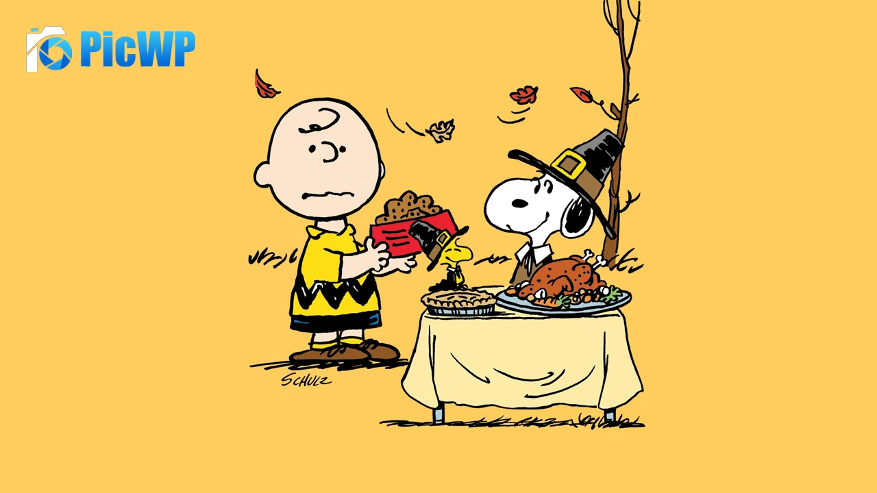 Peanuts Thanksgiving 8K PC Wallpaper