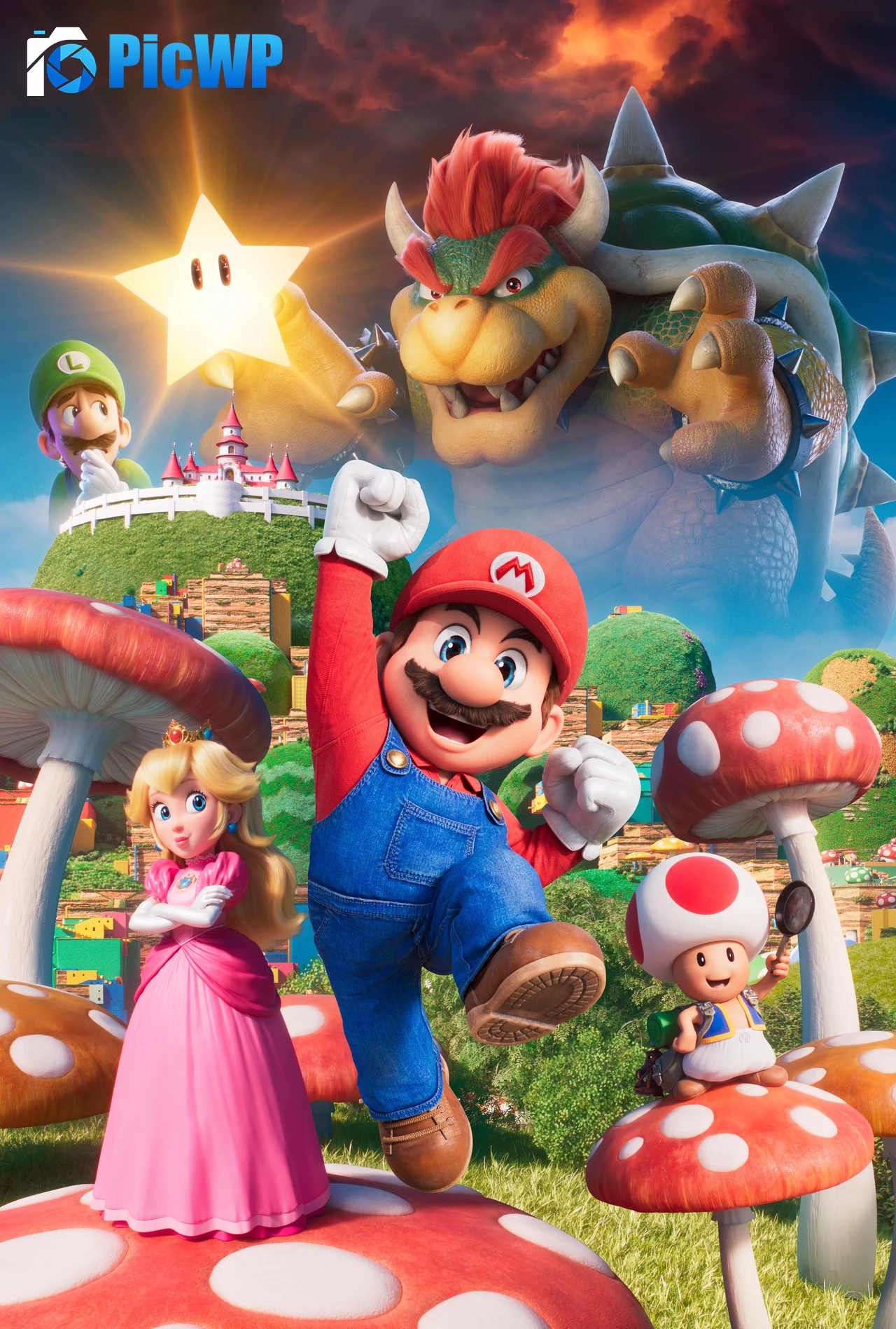 The Super Mario Bros. Movie Animation 7K Mobile Wallpaper