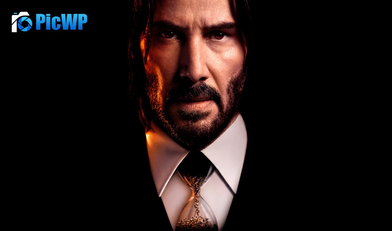 John Wick 4 Keanu Reeves as John Wick 9K PC Wallpaper