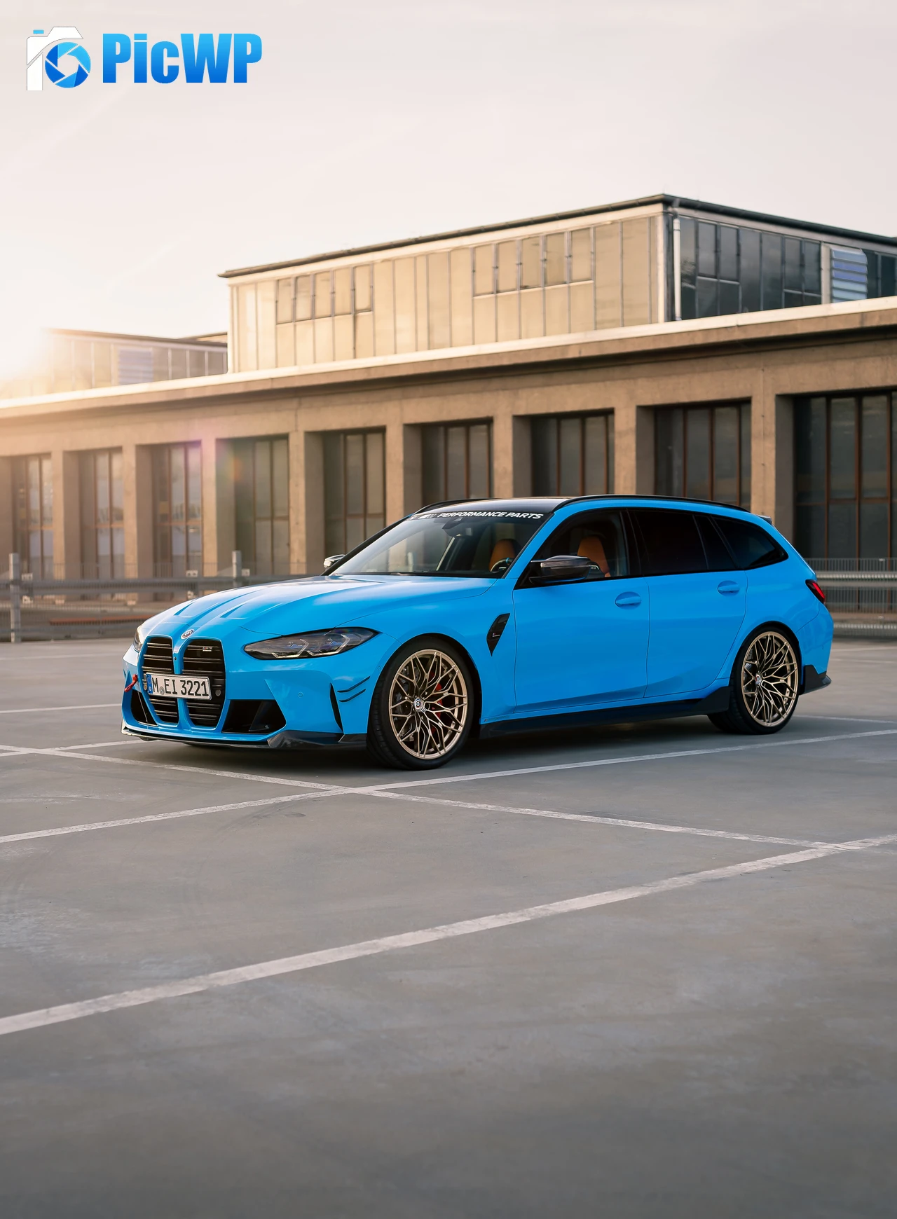 BMW M3 Competition M xDrive BMW M Performance Parts 6K Mobile Wallpaper