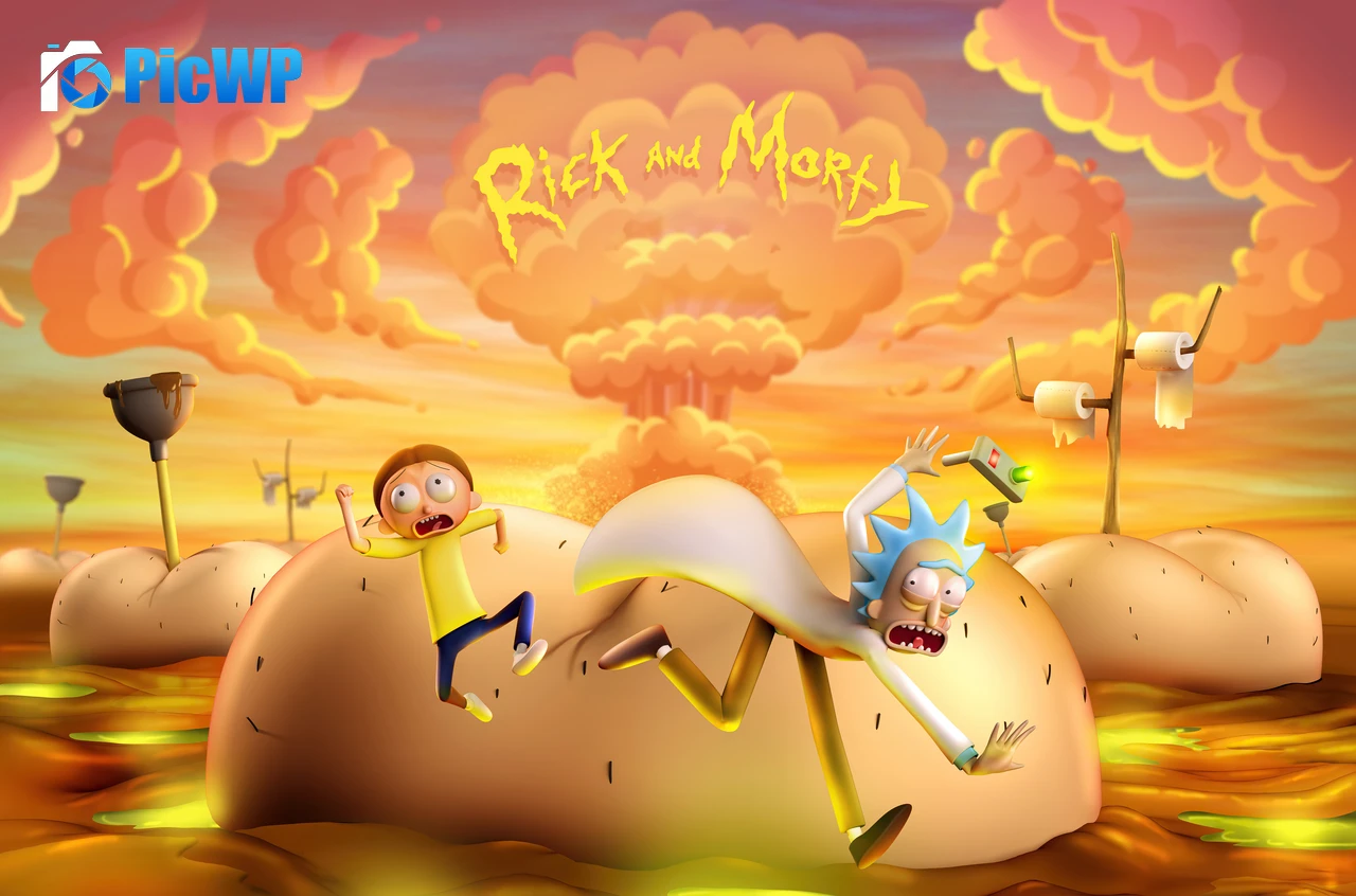 Rick and Morty 6K PC Wallpaper