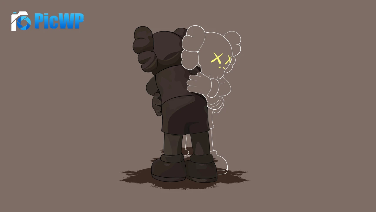 Kaws Companion Minimalist 5K PC Wallpaper