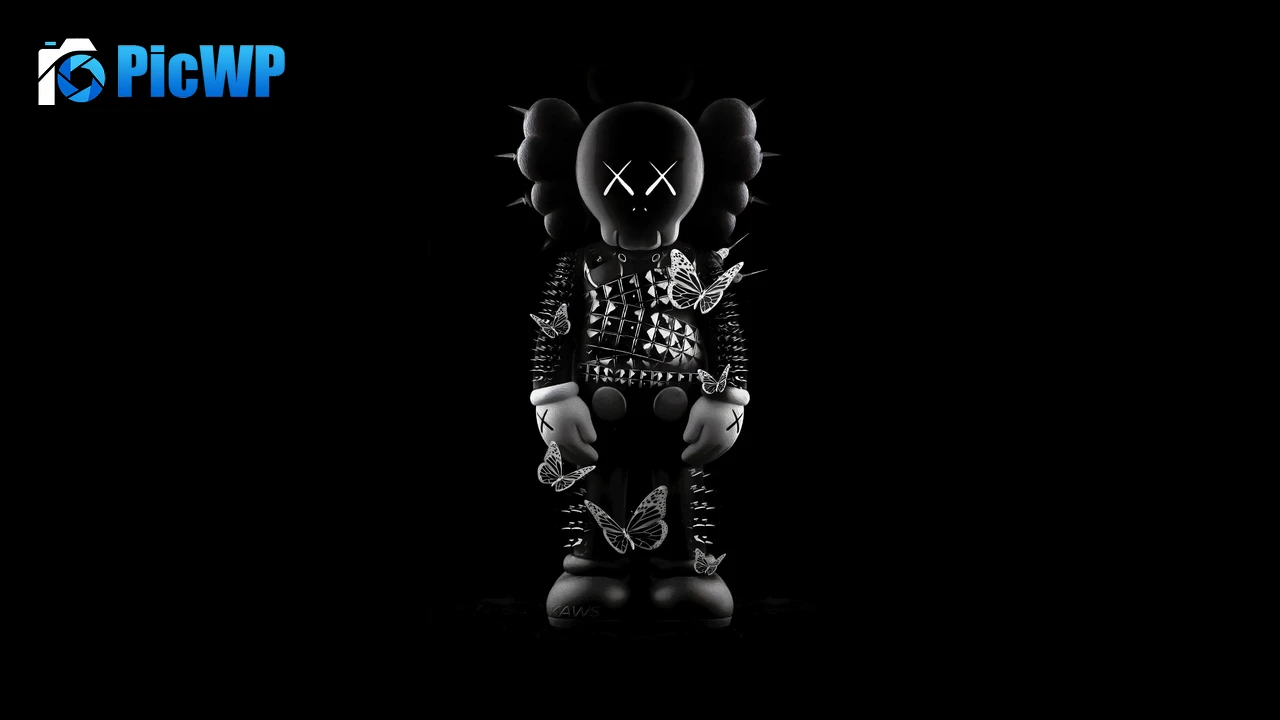 Kaws black Kaws figure 6K PC Wallpaper