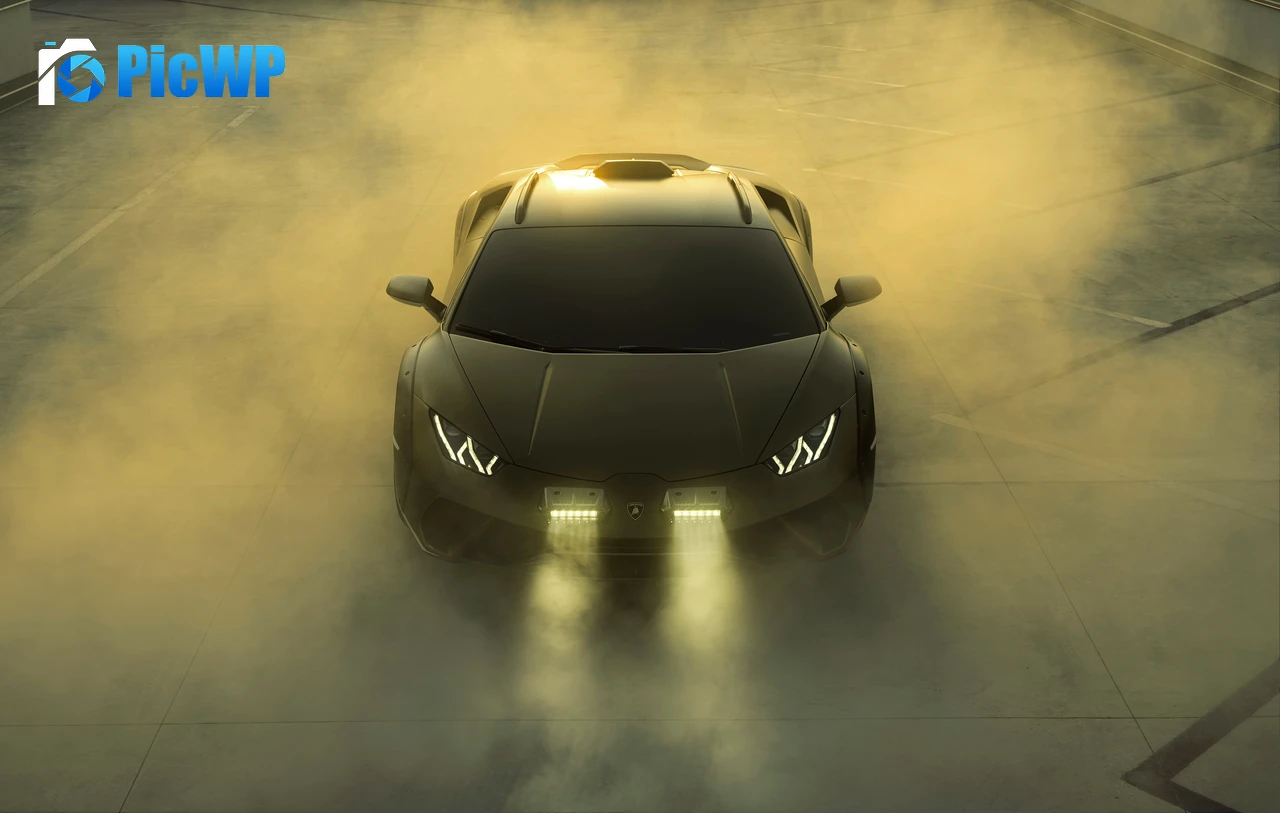 Lamborghini Huracan Sterrato All-terrain super sports car 8K PC Wallpaper