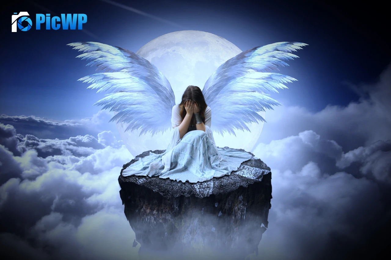Sad girl Fairy 4K PC Wallpaper
