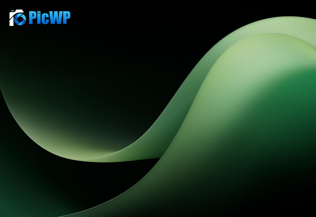 Microsoft Surface Duo 2 Green background 4K PC Wallpaper