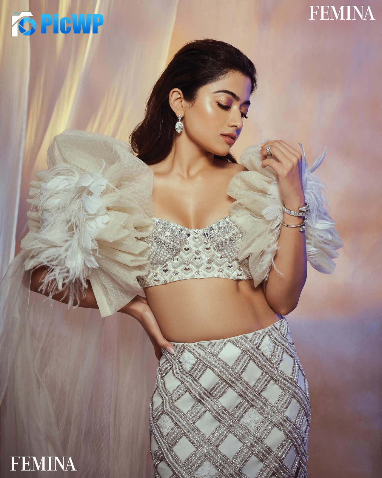 Rashmika Mandanna Femina 6K Mobile Wallpaper