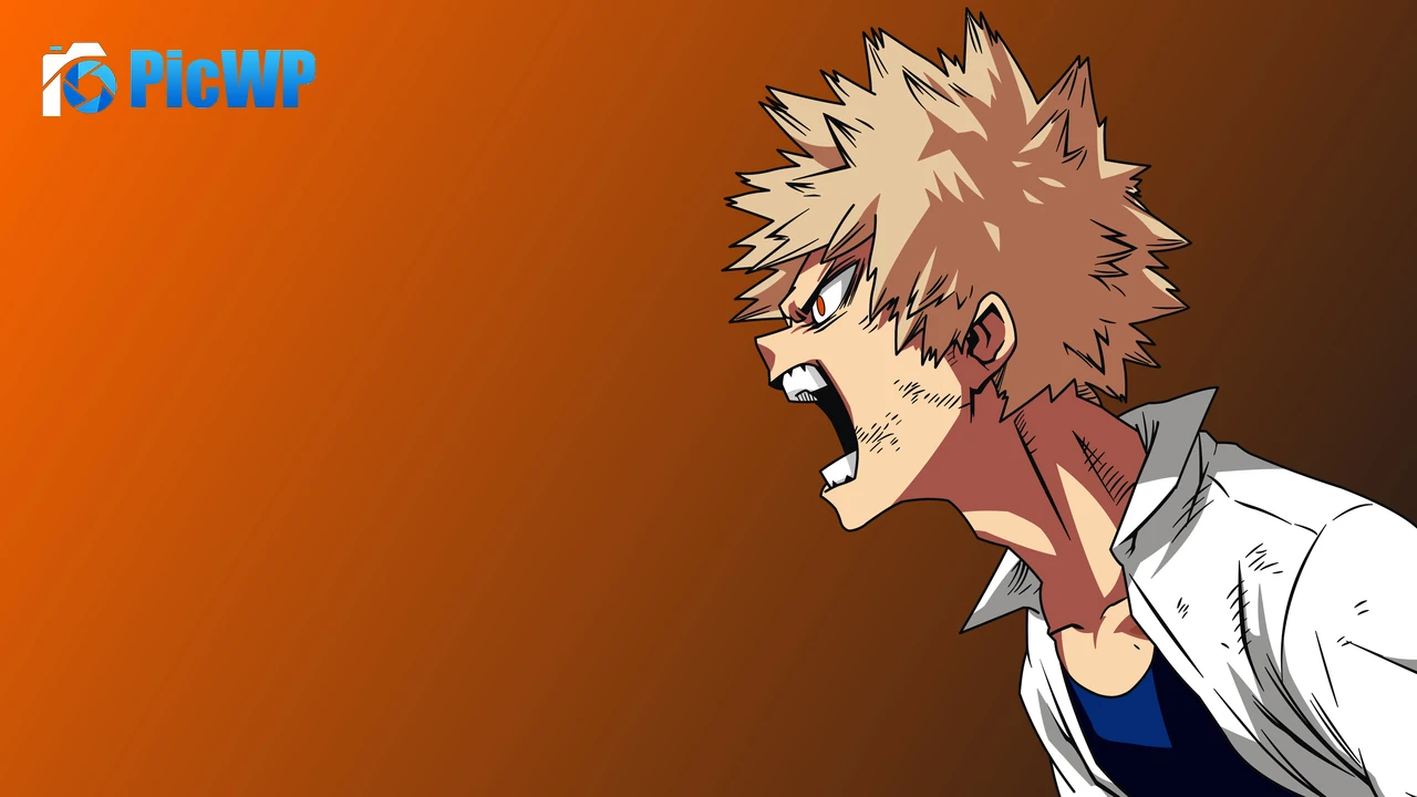 Katsuki Bakugo Artwork 6K PC Wallpaper
