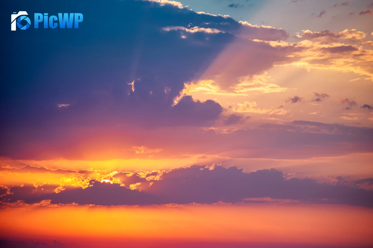 Sunset Evening sky 6K PC Wallpaper