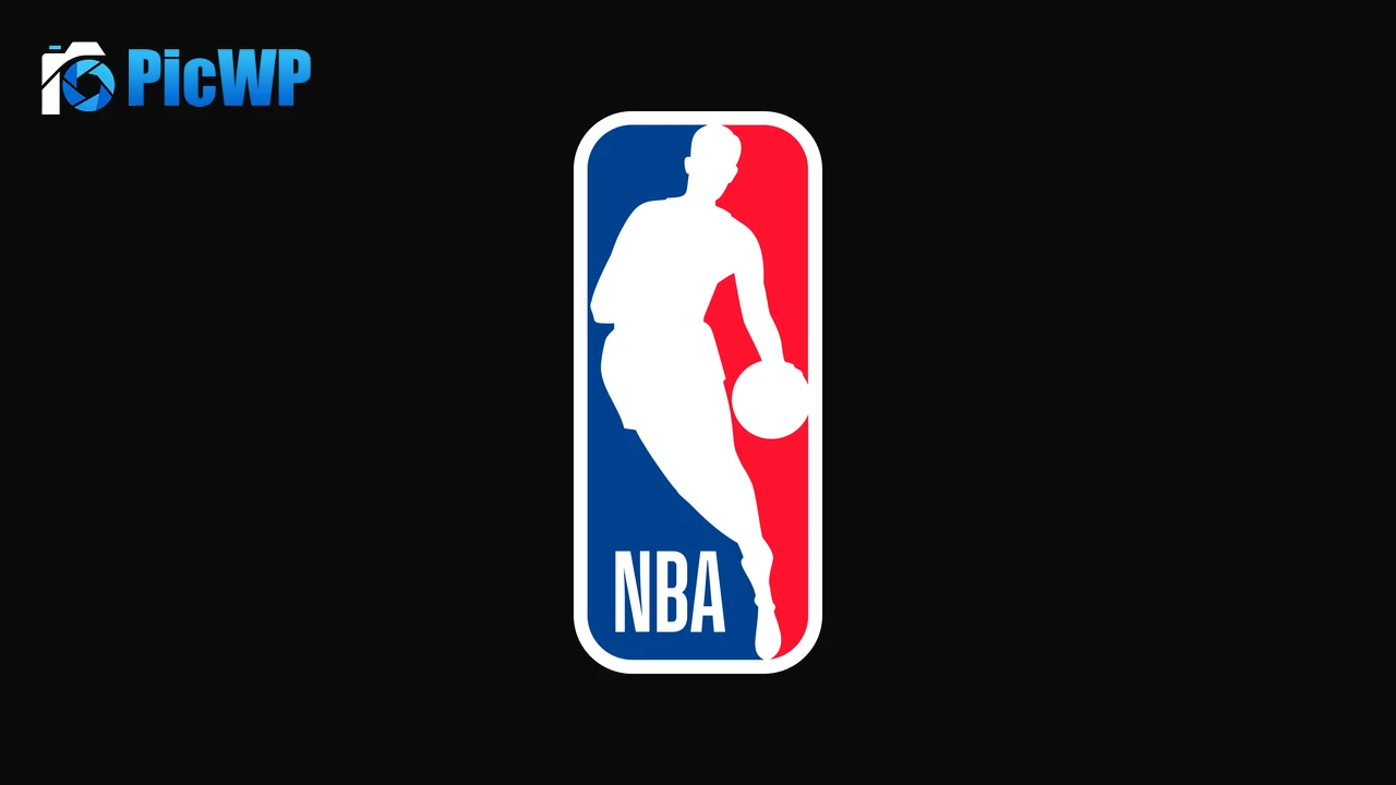 NBA Logo Black background 6K PC Wallpaper