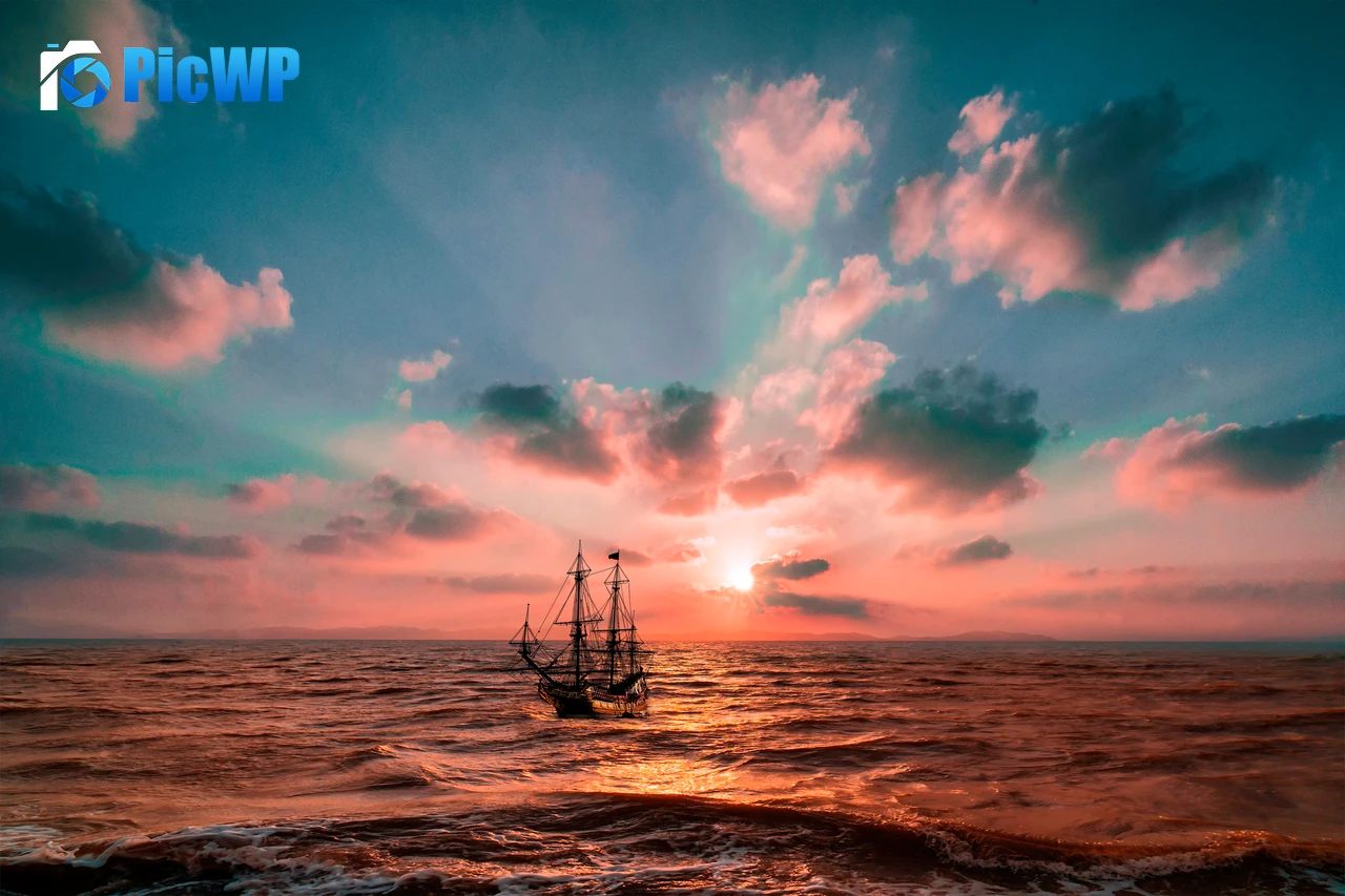 Sunset Ocean 8K PC Wallpaper