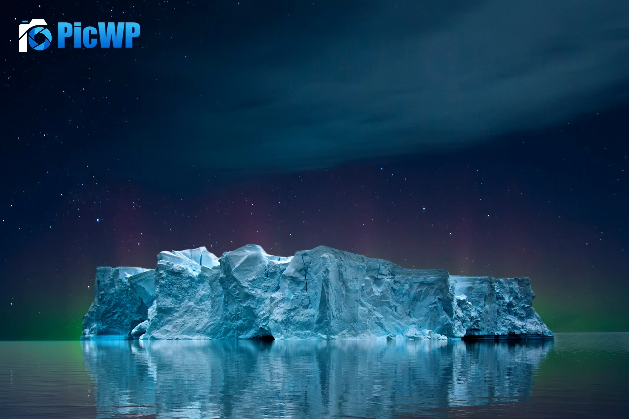 Iceberg Seascape 8K PC Wallpaper