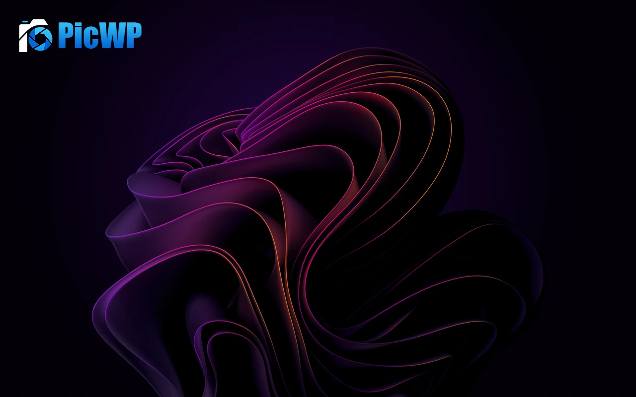 Windows 11 Purple abstract 4K PC Wallpaper