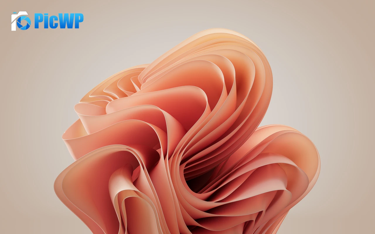 Surface Laptop 5 Pastel orange 4K PC Wallpaper