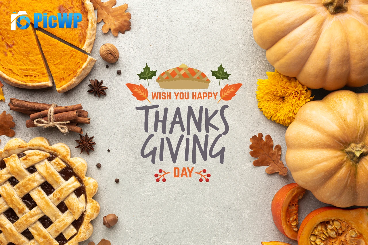 Happy Thanksgiving Pumpkins 5K PC Wallpaper