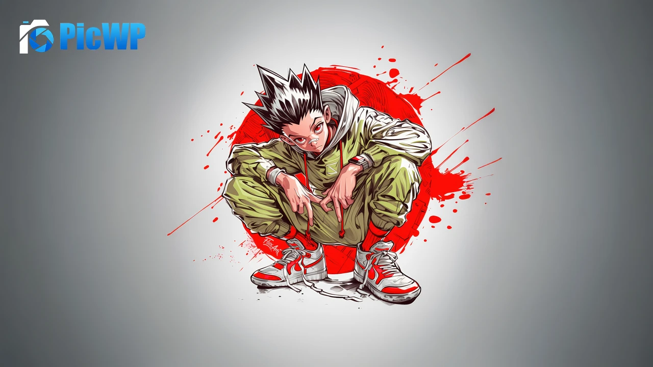 Gon Freecss AI art 6K PC Wallpaper
