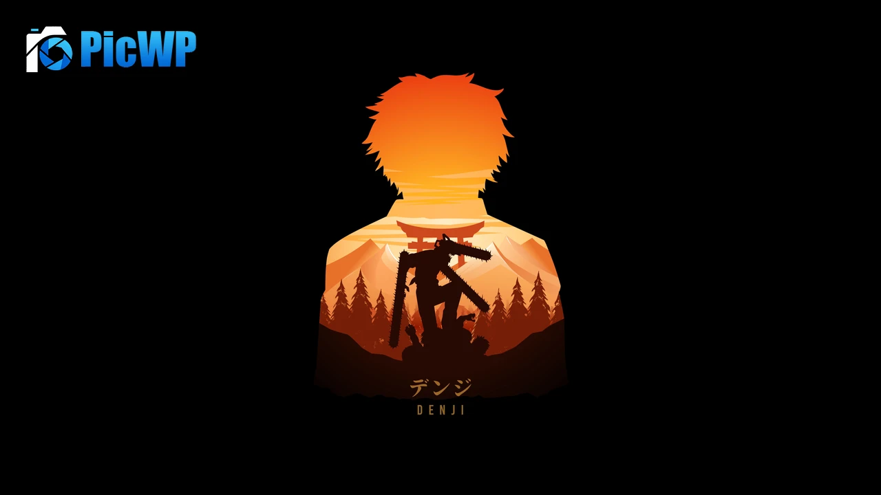Denji Illustration 6K PC Wallpaper