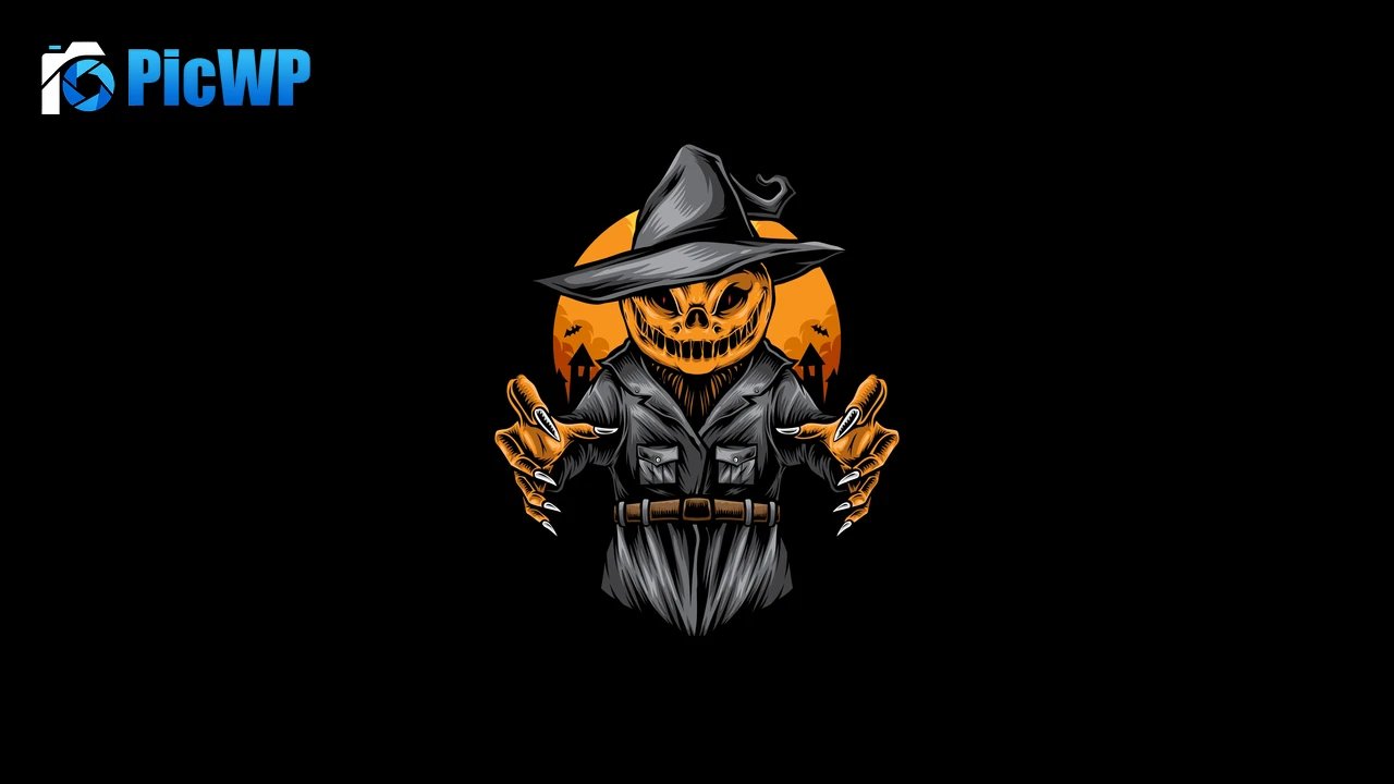 Halloween Pumpkin AMOLED 6K PC Wallpaper