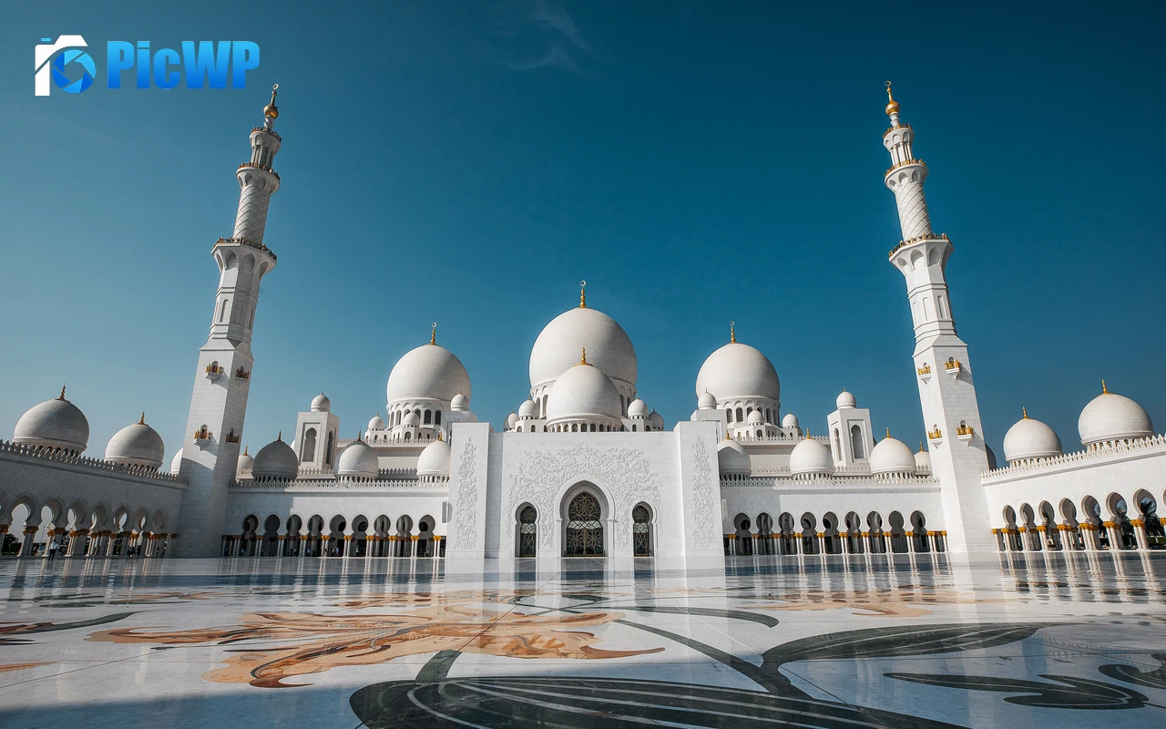 Grand Mosque Grand Bur Dubai Masjid 7K PC Wallpaper