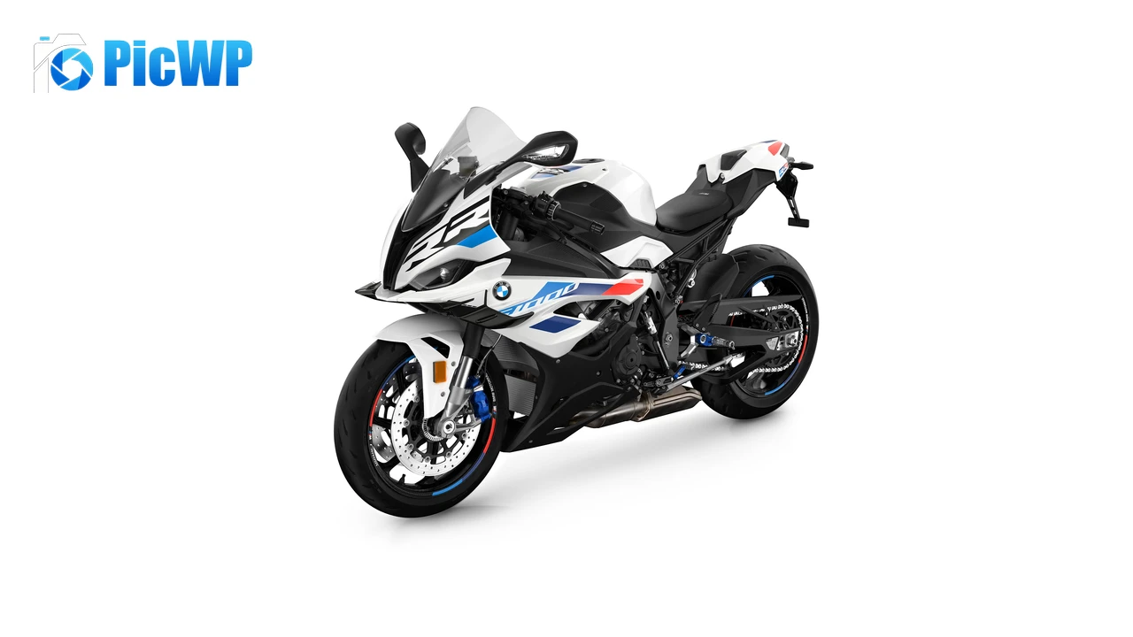 BMW S 1000 RR White background 6K PC Wallpaper