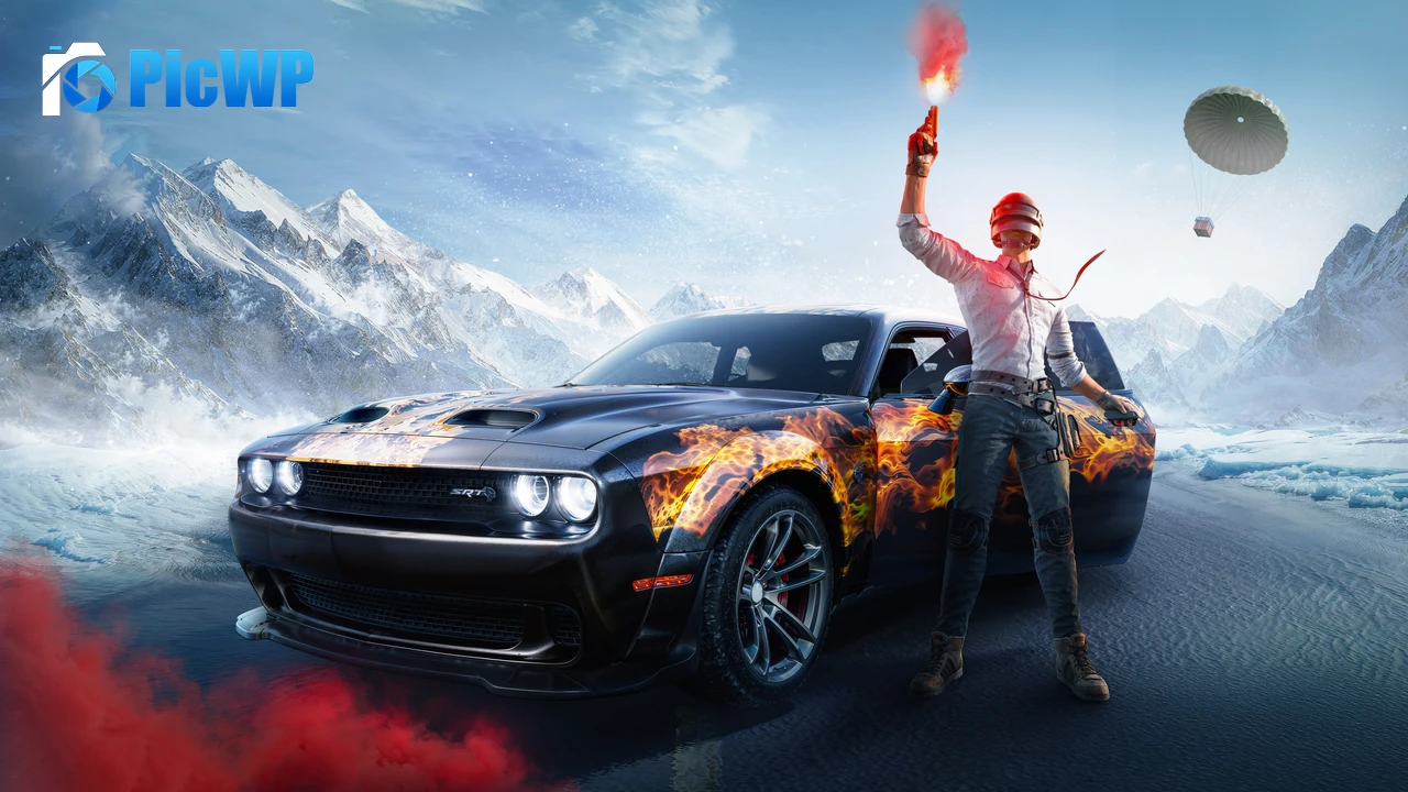 Dodge Challenger SRT PUBG MOBILE 4K PC Wallpaper