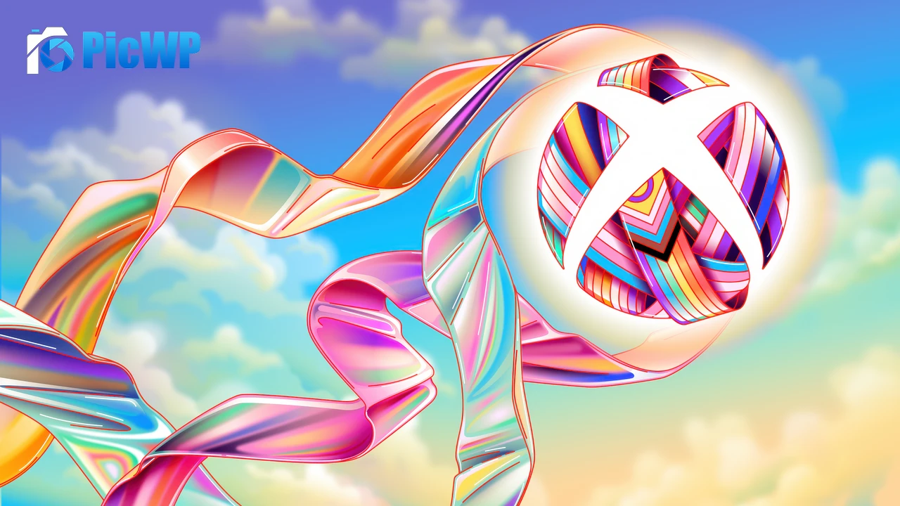 Xbox logo Pride ribbon 6K PC Wallpaper