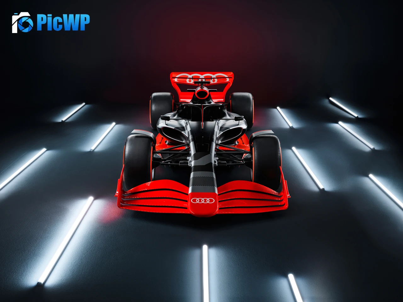Audi F1 launch livery 6K PC Wallpaper