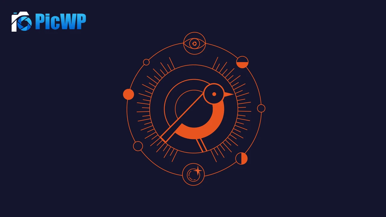 Ubuntu 24.10 Oracular Oriole Navy blue background 6K PC Wallpaper