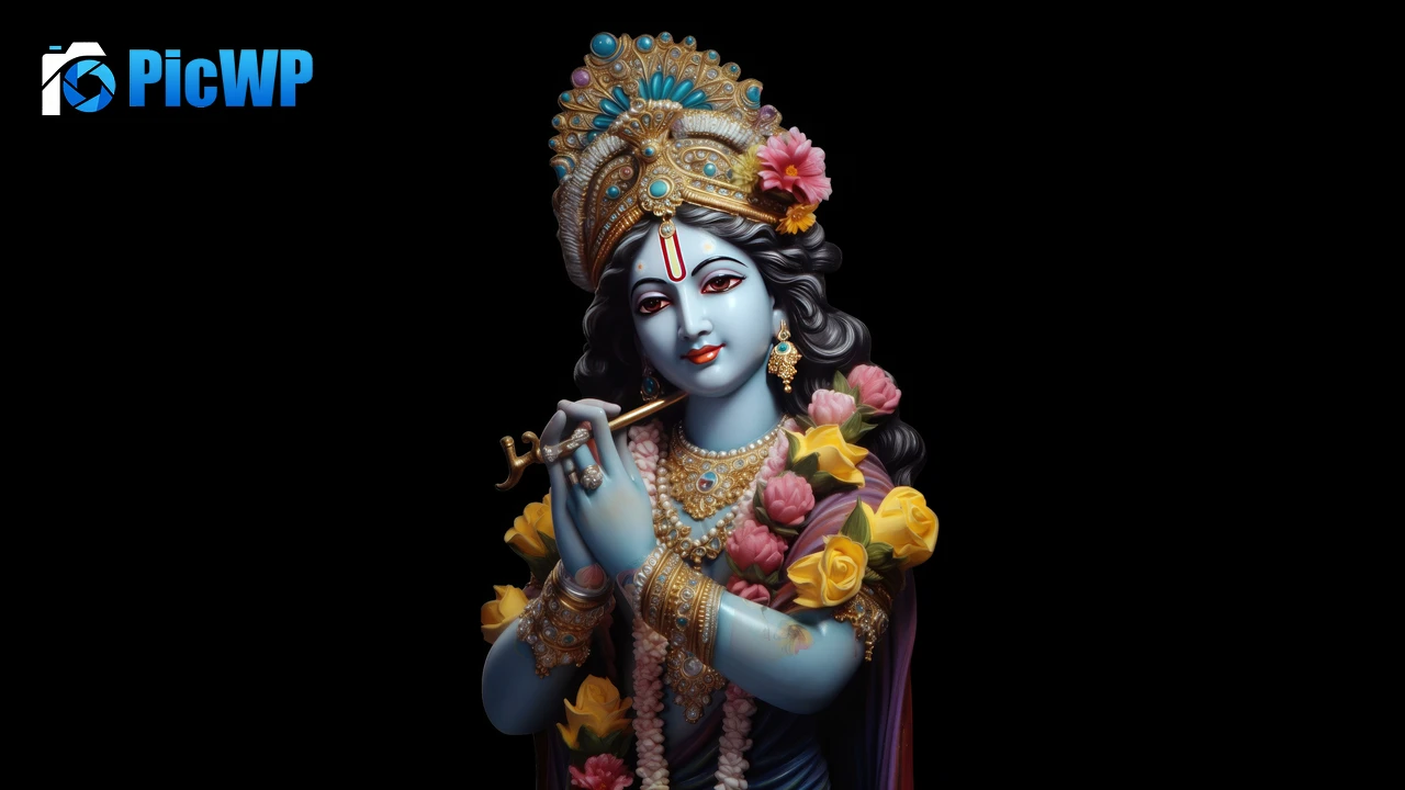 Lord Krishna Idol 9K PC Wallpaper