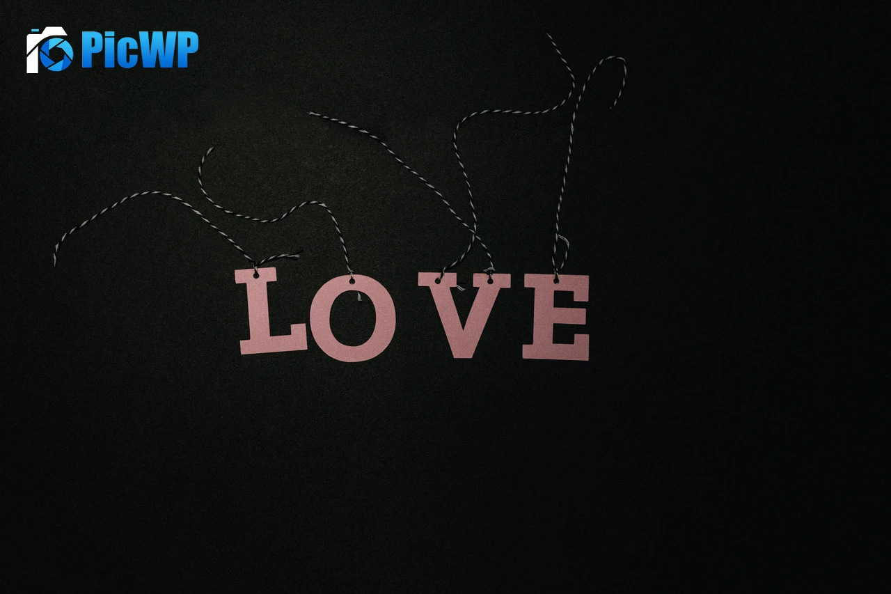Love text Pink text 6K PC Wallpaper